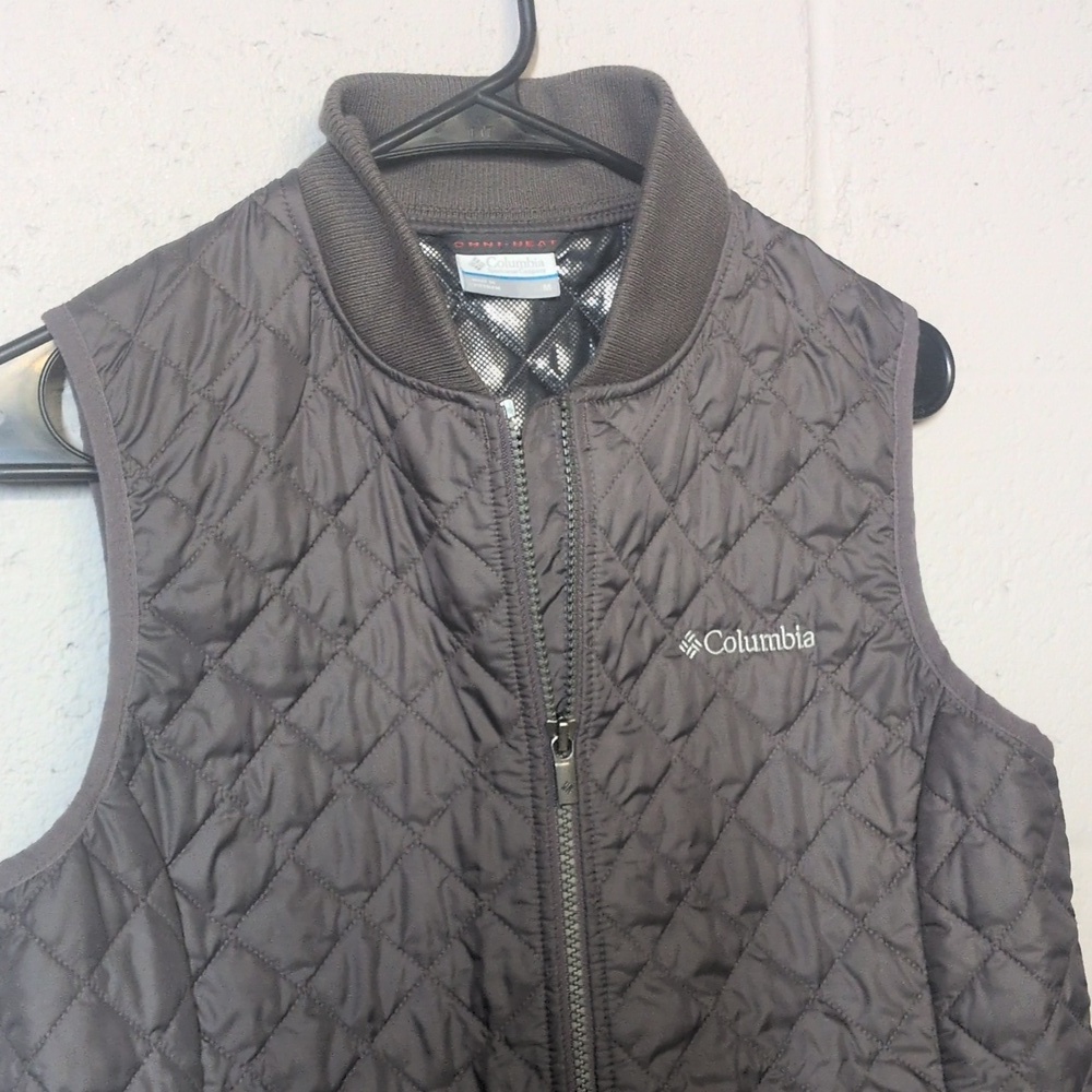 Columbia Omni Heat Puffer Vest Women’s Size Medium Black, Outerwear, Layering - Picture 4 of 6